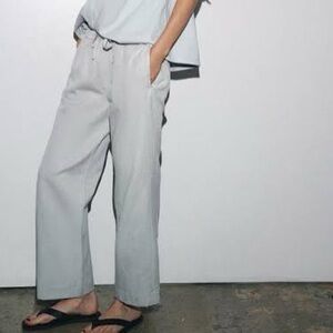 Zara joggers elastic, drawstring waist, side pockets size large